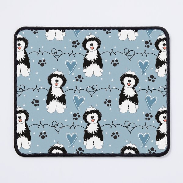 Item preview, Amor cachorro terrier tibetano negro y blanco designed and sold by Lulupainting.