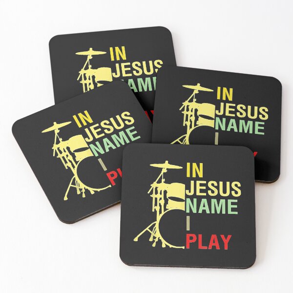 Item preview, In Jesus Name I Play Vintage Drum designed and sold by Chloe43212.