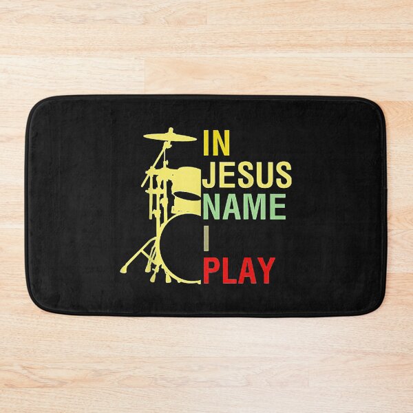 Item preview, In Jesus Name I Play Vintage Drum designed and sold by Chloe43212.