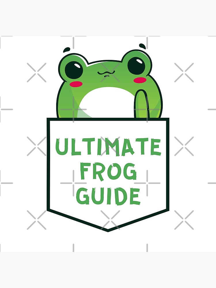 "Cute frog pocket Ultimate frog Guide" Poster by Gaurav1011 Redbubble
