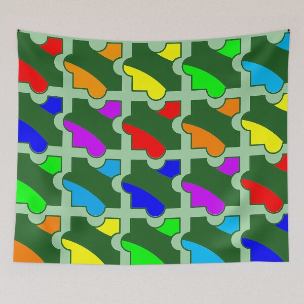 Item preview, Colorful puzzles childrens style color art designed and sold by artdragongift 15.