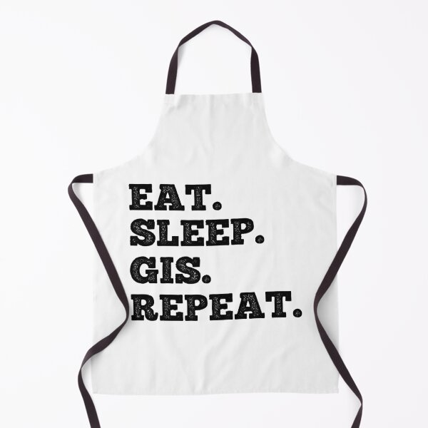 Item preview, Eat Sleep GIS Repeat (White) designed and sold by SpatialPost.