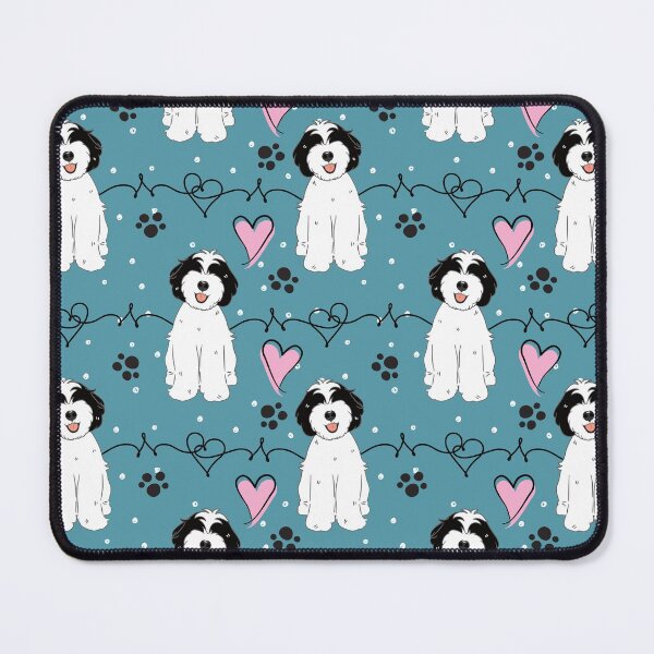 Item preview, Love Cute Black and White Tibetan Terrier Puppy designed and sold by Lulupainting.