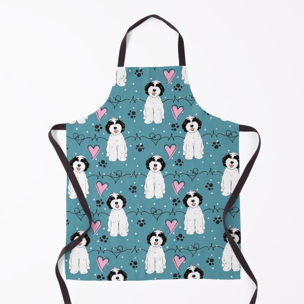 Item preview, Love Cute Black and White Tibetan Terrier Puppy designed and sold by Lulupainting.