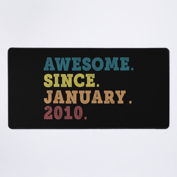 Item preview, Awesome Since January 2010 Retro Vintage 12nd Birthday Gift designed and sold by designbychow.
