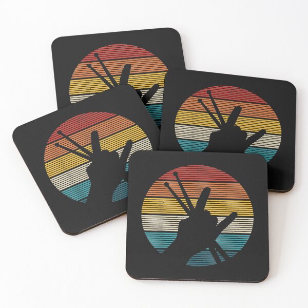 Item preview, Vintage Drummer Drum Sticks Rock & Roll Hand Horns Gift designed and sold by Chloe43212.