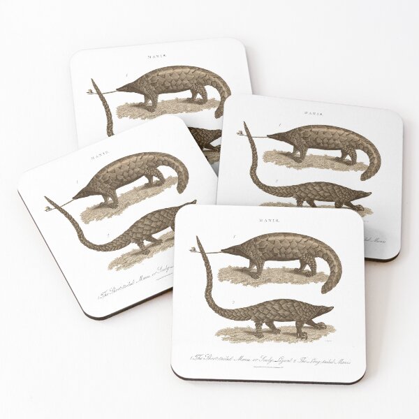 Item preview, Antique Georgian 19th Century Engraving illustration lizard Pangolin Sepia print designed and sold by CoreImaging.