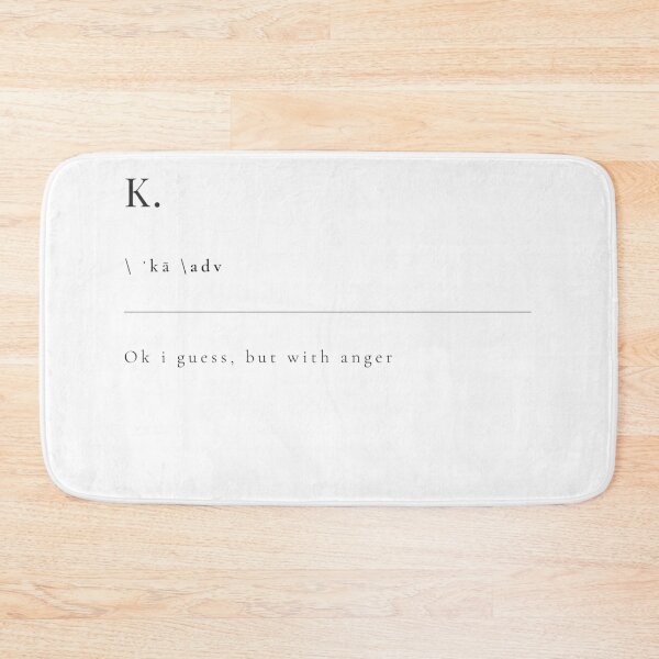 Item preview, K - Ok I guess, but WITH ANGER designed and sold by rgsblo.