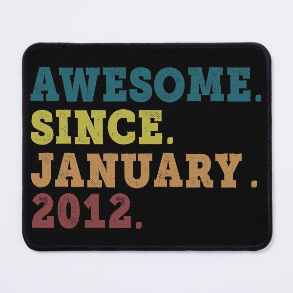 Item preview, Awesome Since January 2012 Retro Vintage 10th Birthday Gift designed and sold by designbychow.