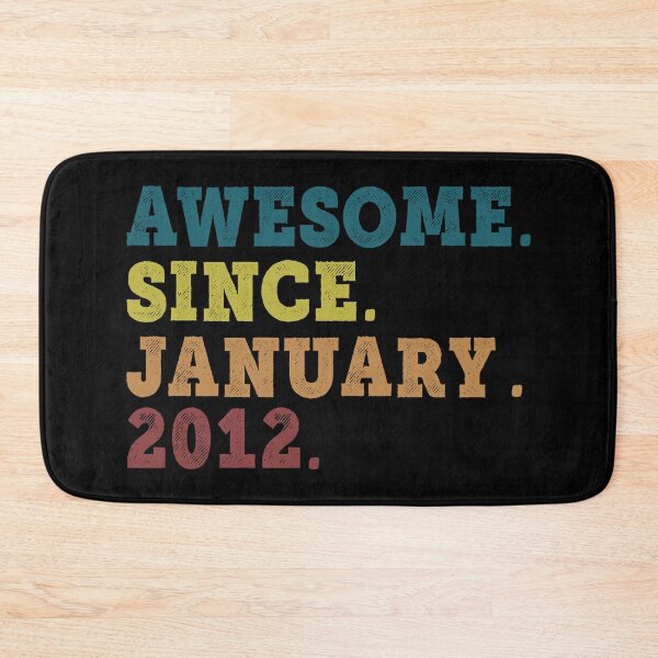 Item preview, Awesome Since January 2012 Retro Vintage 10th Birthday Gift designed and sold by designbychow.
