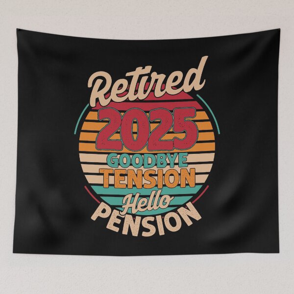 Artikelvorschau, Retirement Quote Retired and Goodbye Tension entworfen und verkauft von TeeHome.