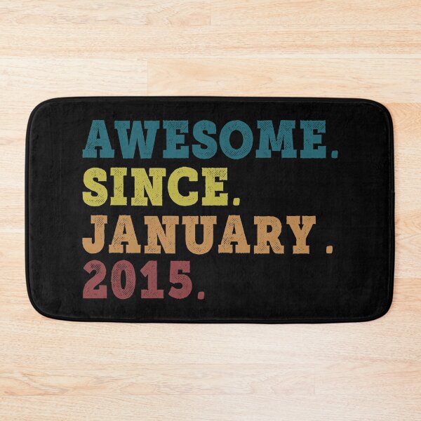 Item preview, Awesome Since January 2015 Retro Vintage 7th Birthday Gift designed and sold by designbychow.
