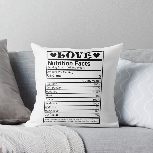 Item preview, Love Nutrition Facts Label designed and sold by mrhighsky.