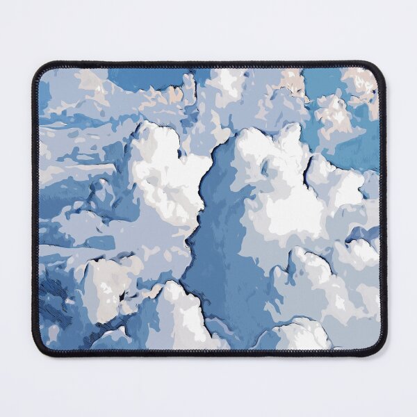 Item preview, White clouds in the blue sky color art  designed and sold by artdragongift 15.