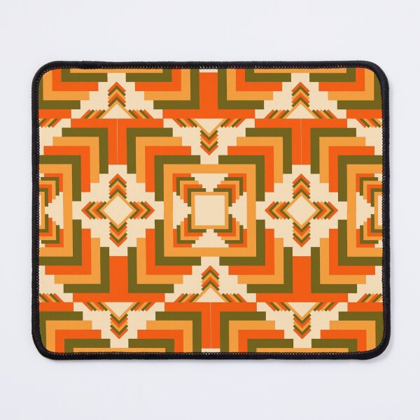 Item preview, Colorful Tribal style geometric textile pattern designed and sold by CiniArt.