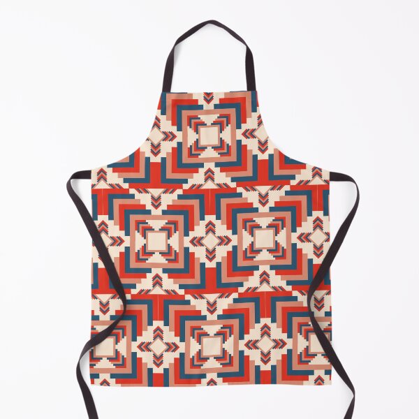 Aperçu de l'œuvre Motif textile géométrique de style tribal coloré créée et vendue par CiniArt.