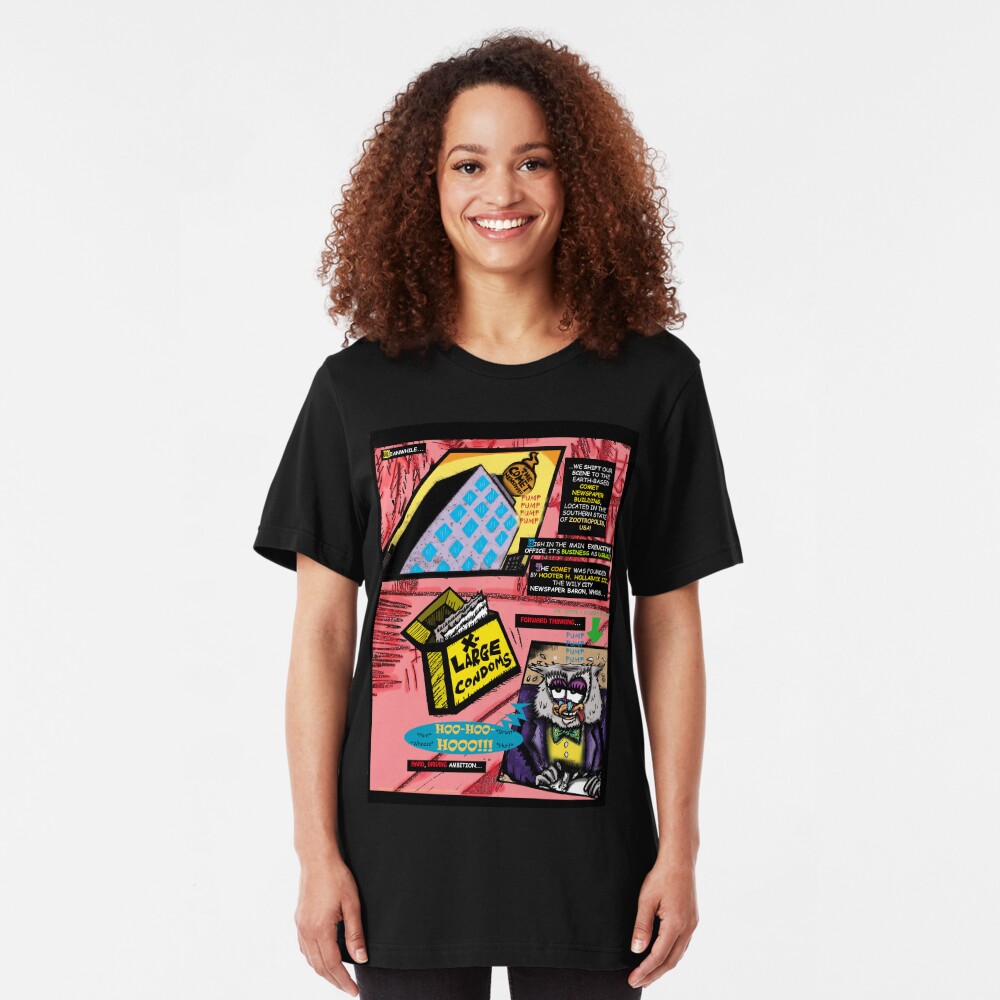 Bird of Steel Comix - Page #3 of 8 (Red Bubble POP-ART COLLECTION SERIES) Slim Fit T-Shirt