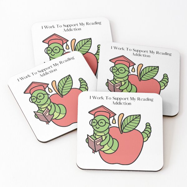 Item preview, I Work To Support My Reading Addiction - Trendy Bookworm Design Gift Idea For Bookworms and Book Lov designed and sold by DaGiftsSpace.