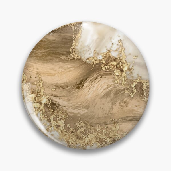 Item preview, Gold and Pearl - Splatter and flow designed and sold by k9printart.