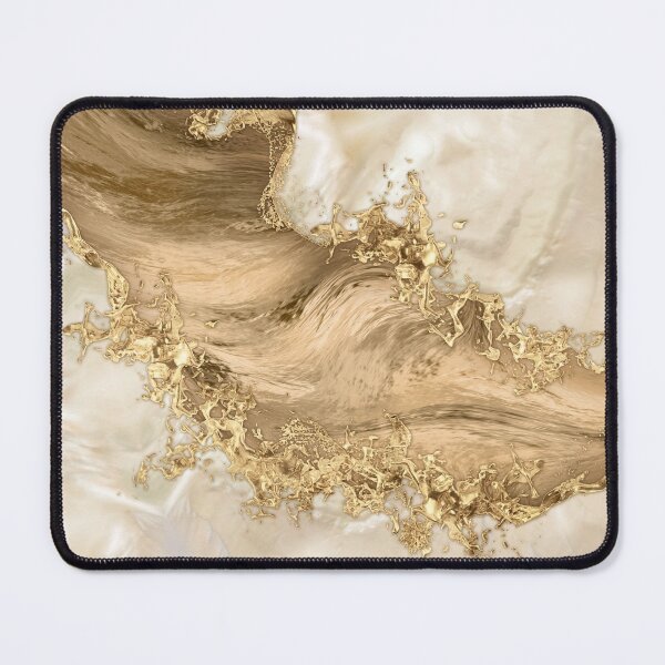 Item preview, Gold and Pearl - Splatter and flow designed and sold by k9printart.