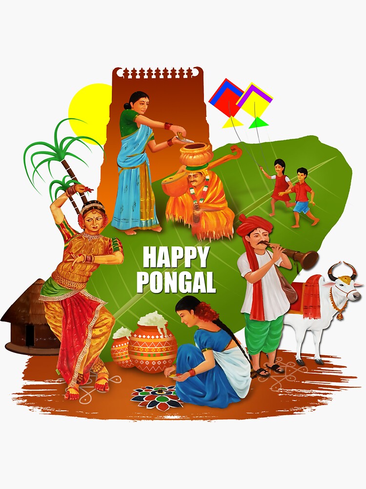How to Draw Easy Pongal Festival Pongal festival /makar sankranti special  painting - YouTube | Easy drawings, Mickey mouse drawings, Drawings