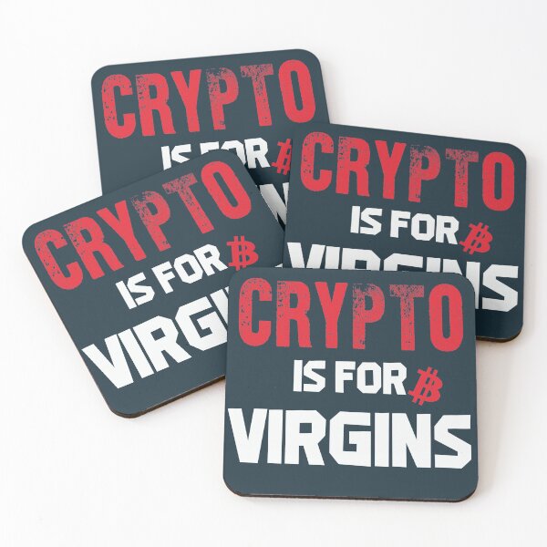 Item preview, Crypto Is For Virgins designed and sold by Manju-Stickers.