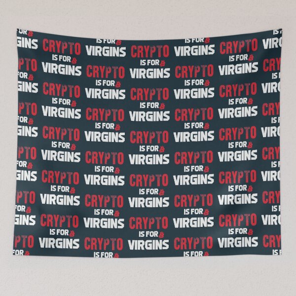 Item preview, Crypto Is For Virgins designed and sold by Manju-Stickers.