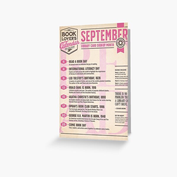 Literary Calendar – September