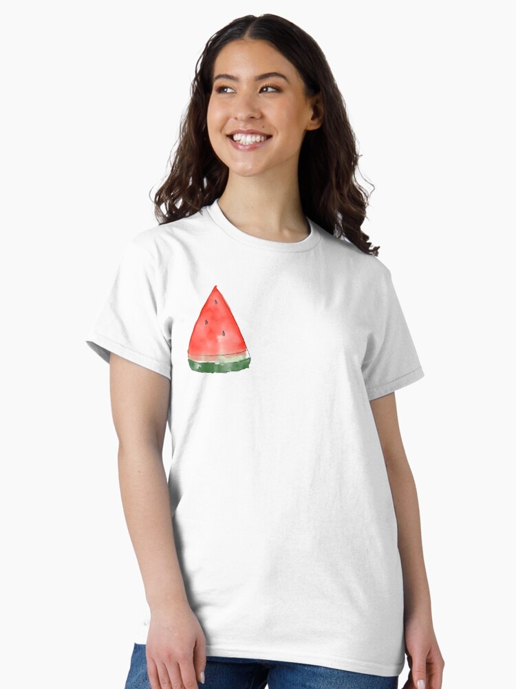 Thumbnail 2 of 7, Classic T-Shirt, Watermelon in Watercolour designed and sold by ddanyen.