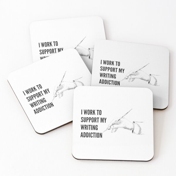 Item preview, I Work To Support My Writing Addiction gifts   designed and sold by DaGiftsSpace.