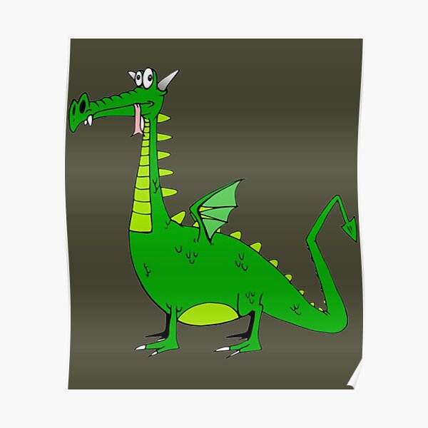 Dopey Dragon Poster For Sale By Harrynichol56 Redbubble 