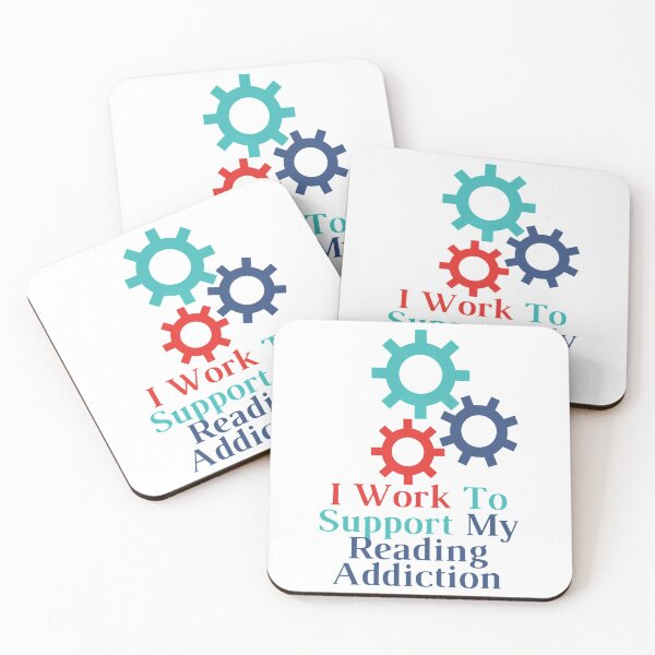Item preview, I Work To Support My Reading Addiction for book lovers Active  designed and sold by DaGiftsSpace.