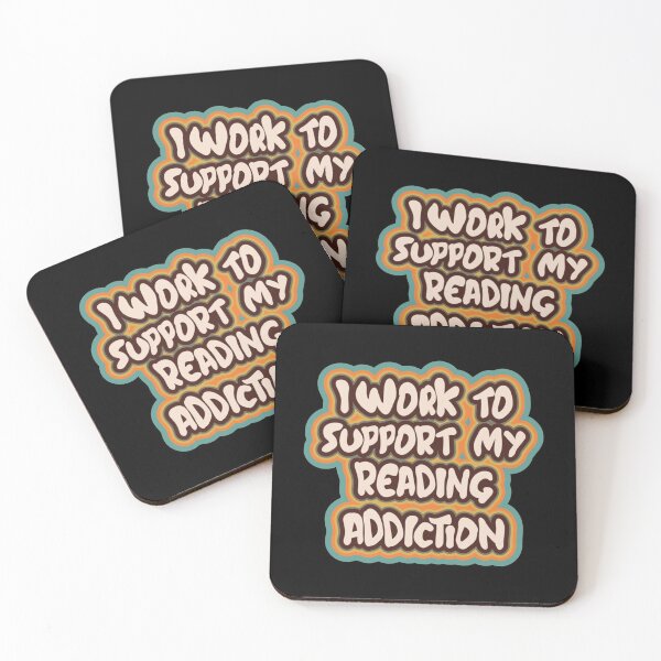 Item preview, i work to support my reading addiction - gift for reading book lovers Premium  designed and sold by DaGiftsSpace.