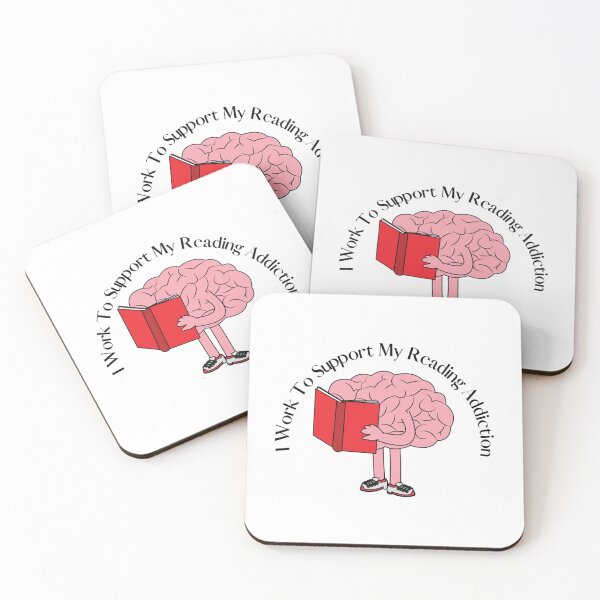 Item preview, I Work To Support My Reading Addiction - Trendy Brain Book Reading Design Gift Idea For Bookworms an designed and sold by DaGiftsSpace.
