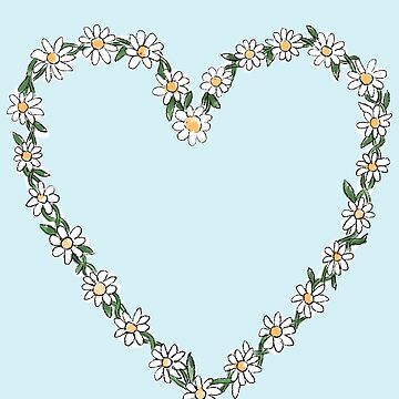 Artwork thumbnail, A heart of daisies by ddanyen