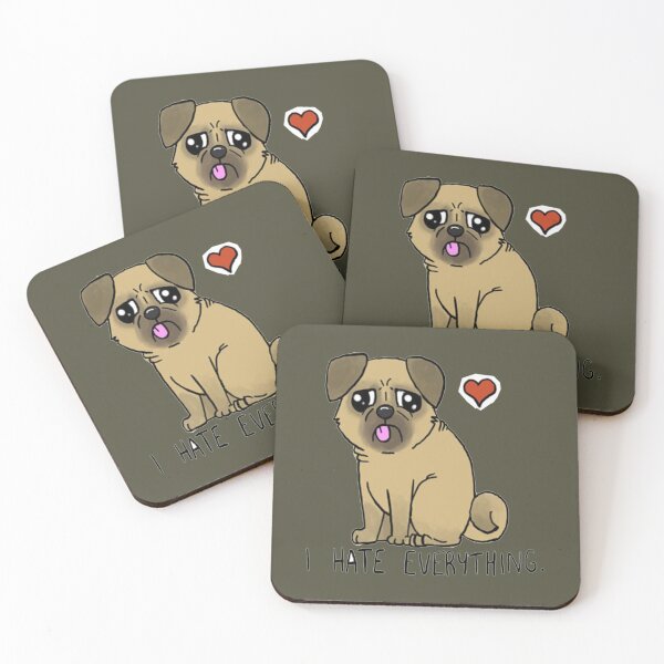 Item preview, I Hate Everything - Derpy Pug designed and sold by HarryNichol56.