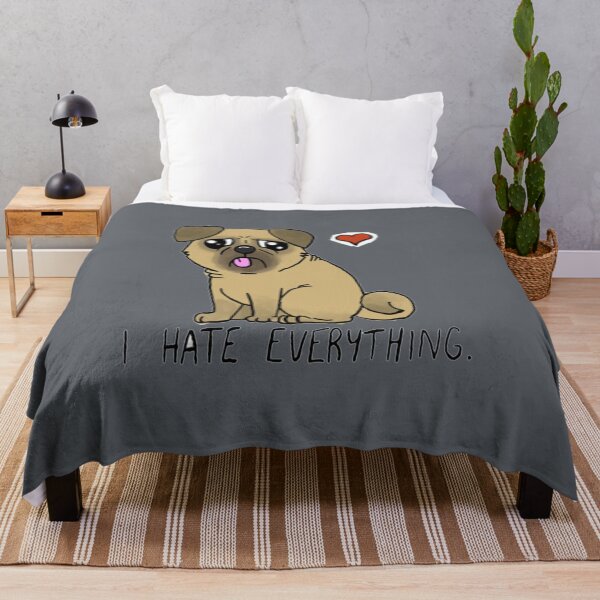 Item preview, I Hate Everything - Derpy Pug designed and sold by HarryNichol56.