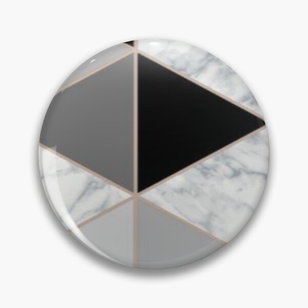 Item preview, Charcoal Marble Geometric Triangle Pattern designed and sold by WearWolfDesigns.