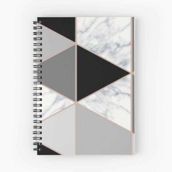 Item preview, Charcoal Marble Geometric Triangle Pattern designed and sold by WearWolfDesigns.