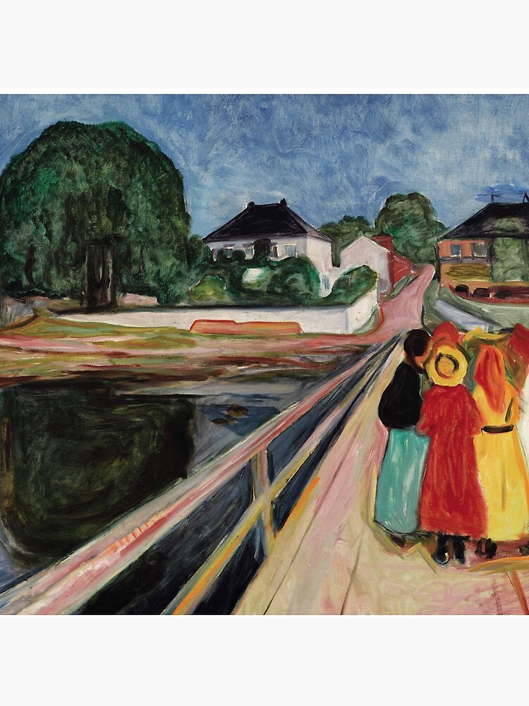 Girls on the Bridge, 1899 by Edvard Munch