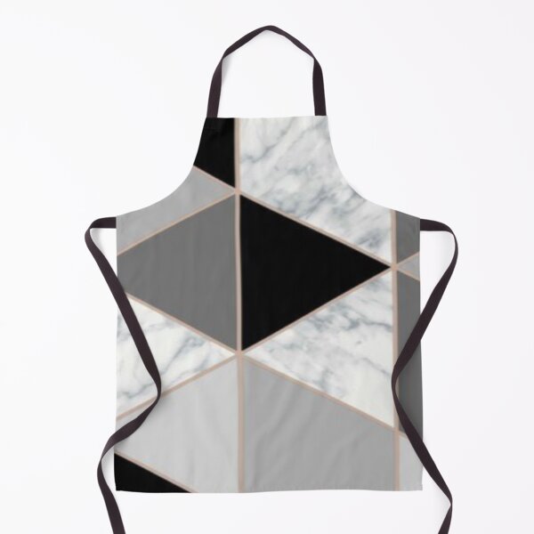 Item preview, Charcoal Marble Geometric Triangle Pattern designed and sold by WearWolfDesigns.