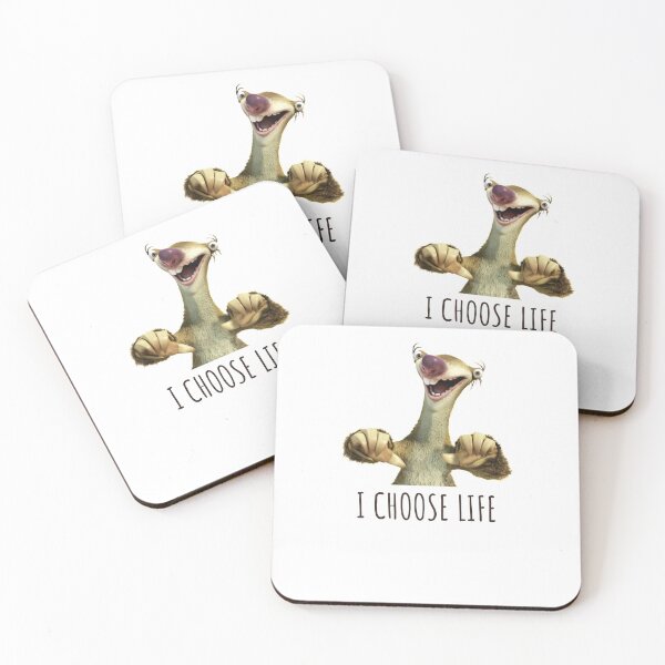 Item preview, Sid I Choose Life, Sloth I Choose Life designed and sold by ladylaughprints.