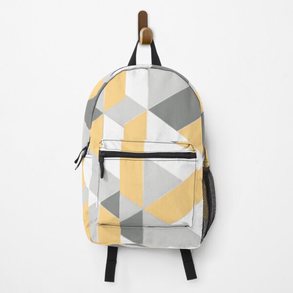 Item preview, Yellow Grey Urban Structured Modern Geometric Pattern  designed and sold by WearWolfDesigns.