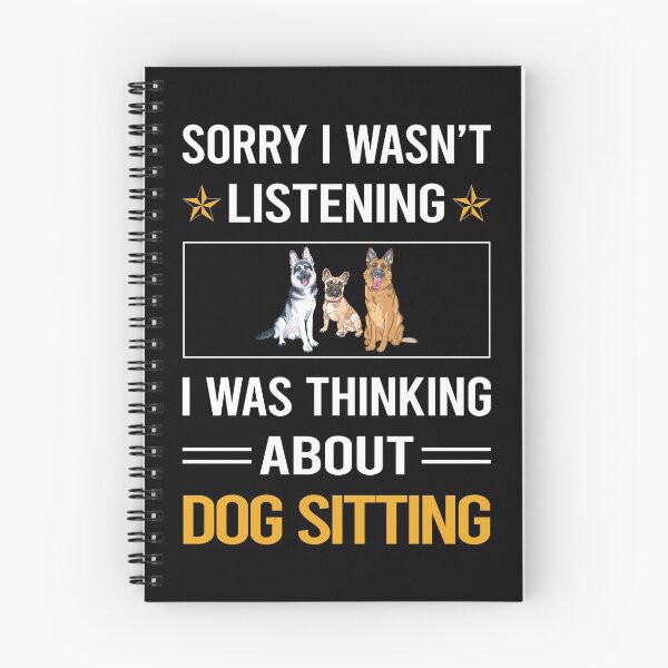 Item preview, Funny Listening Dog Sitting designed and sold by fatherbarliman.