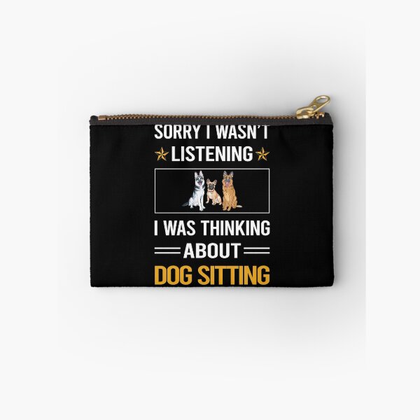 Item preview, Funny Listening Dog Sitting designed and sold by fatherbarliman.