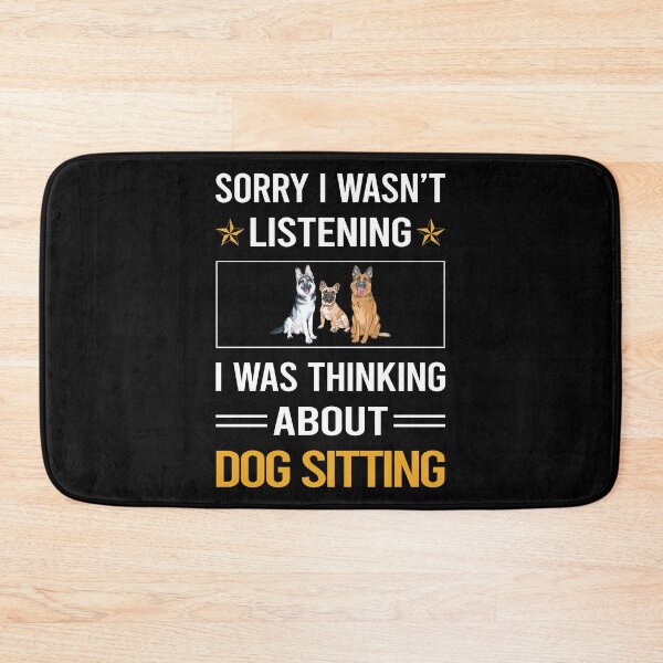 Item preview, Funny Listening Dog Sitting designed and sold by fatherbarliman.