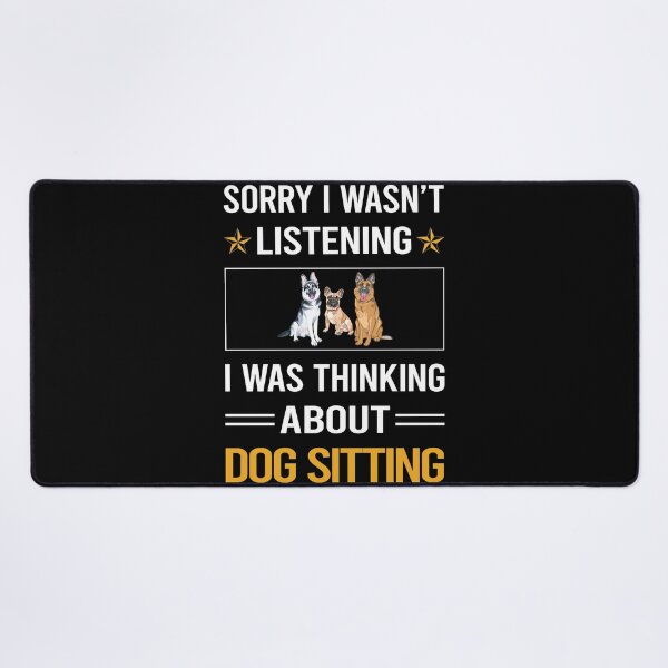 Item preview, Funny Listening Dog Sitting designed and sold by fatherbarliman.