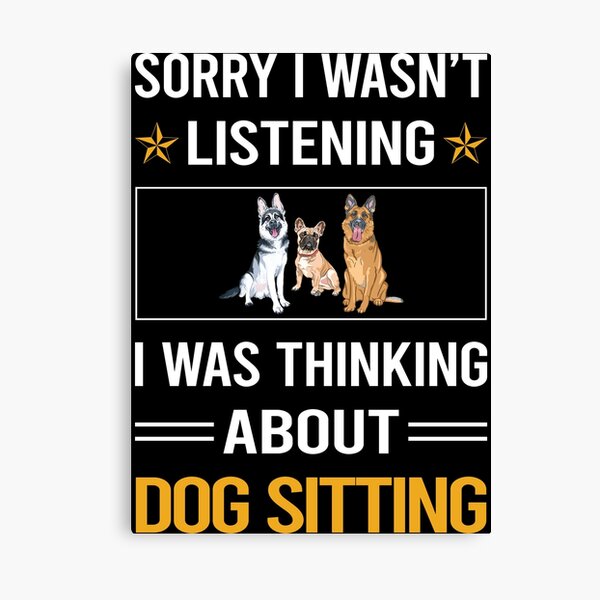 Item preview, Funny Listening Dog Sitting designed and sold by fatherbarliman.