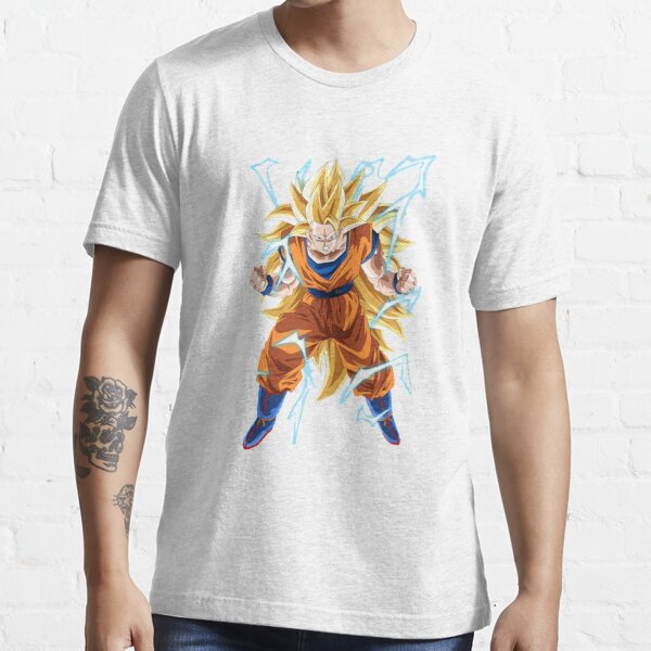 Super Saiyan 3 Goku Essential T-Shirt for Sale by fitainment