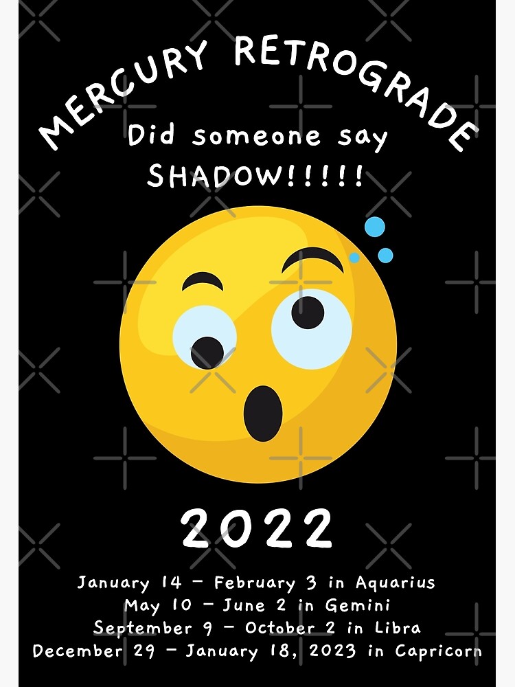 "Mercury Retrograde 2022 When Does Mercury Go Retrograde" Poster by
